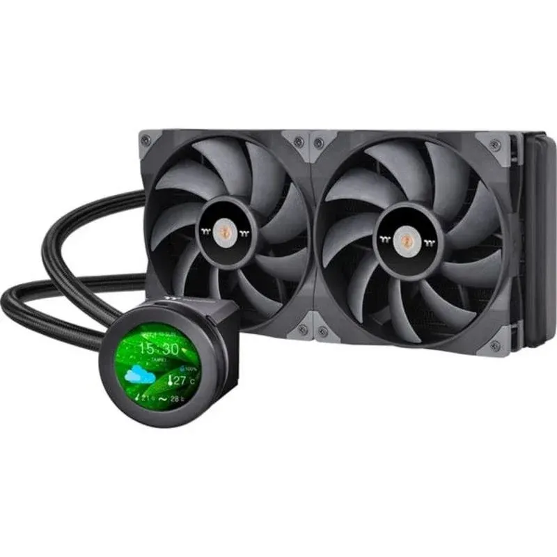 Refrigeração Líquida Thermaltake TOUGHLIQUID Ultra 280mm 2 Ventoinhas RGB LCD Giratória