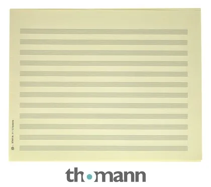 Star Sheet Music Paper Quart 8 mm