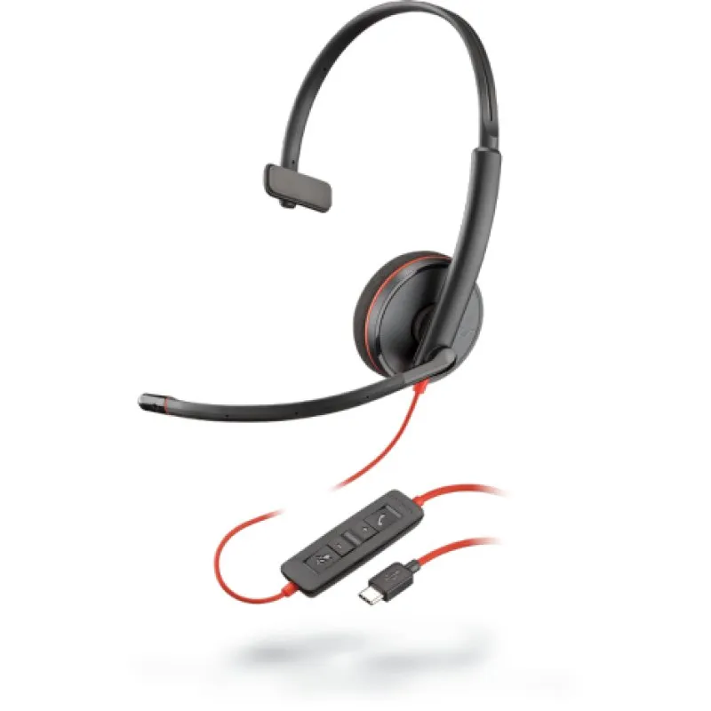 Poly Blackwire 3210 Headset USB para Centro de Chamadas
