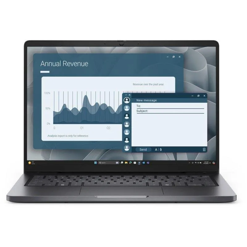 Portátil Dell Pro 14 PC14255 14" AMD Ryzen 5 PRO 16GB Radeon 740M 512GB SSD Windows 11 Pro webcam IR
