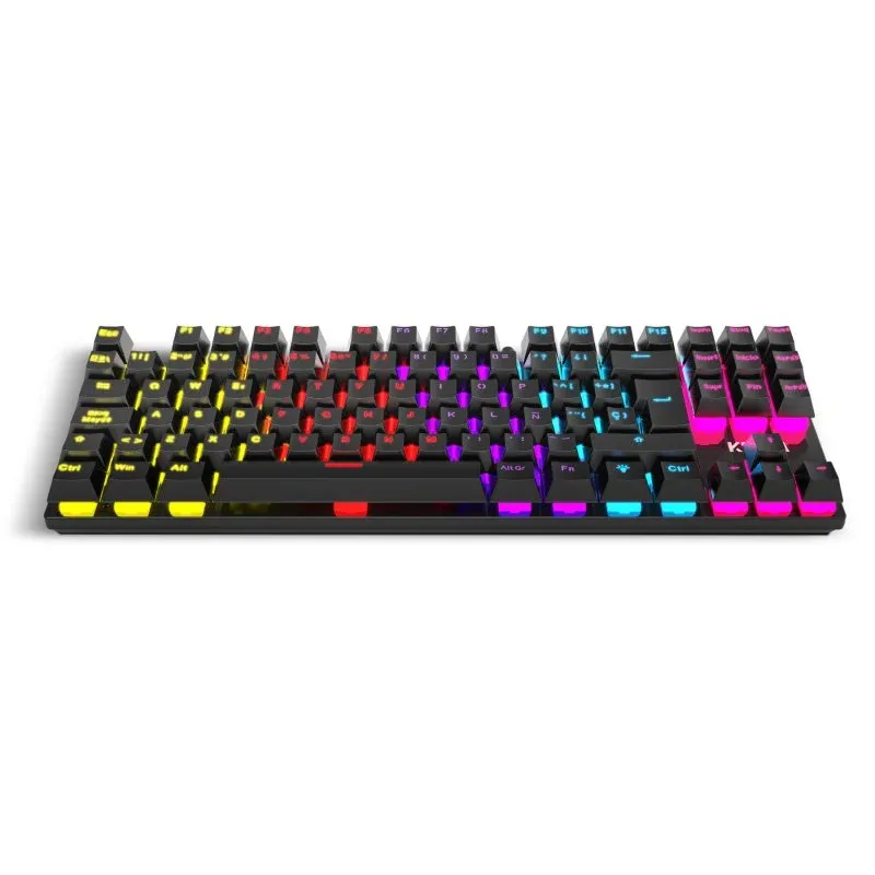 Teclado Krom Kasic TKL Rainbow Gaming Preto Layout ES