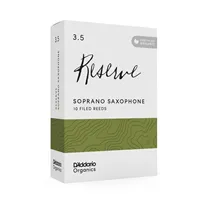 Palheta Sax Soprano 3.5 D'Addario Organic Reserve Cx 10-Un