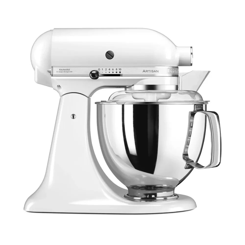 Robô de Cozinha KitchenAid Artisan 175 300W 4.8L Branco - 5KSM175PSEWH