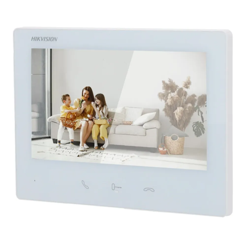 Monitor para Video Porteiro Hikvision 7" Tátil TFT - DS-KH7300EY-WTE2/White