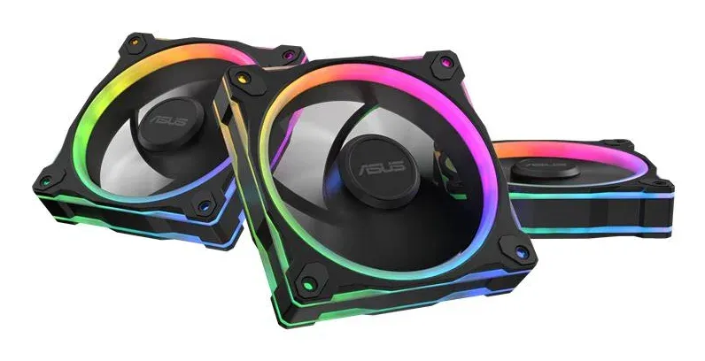 Pack 3x Ventoinhas ASUS Prime MR120 ARGB Reverse 120mm Preto