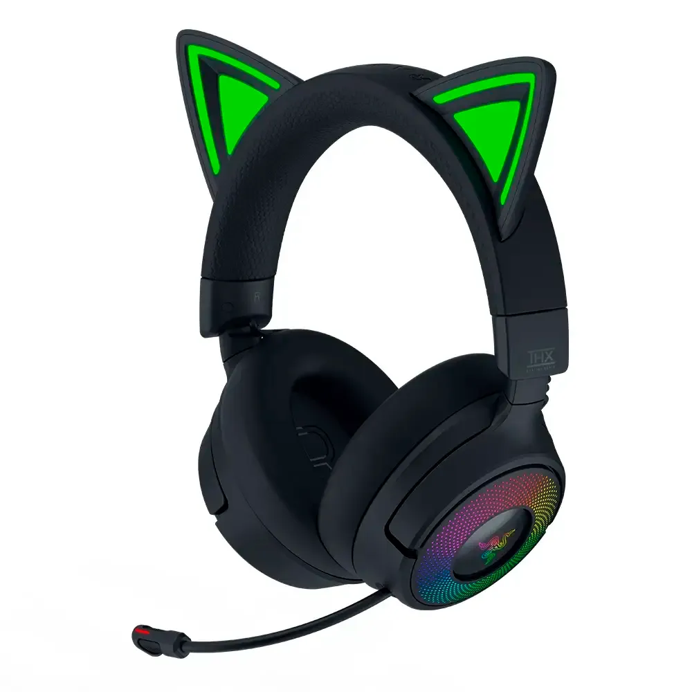 Headset Razer Kraken Kitty V3 Pro Wireless/Bluetooth Preto