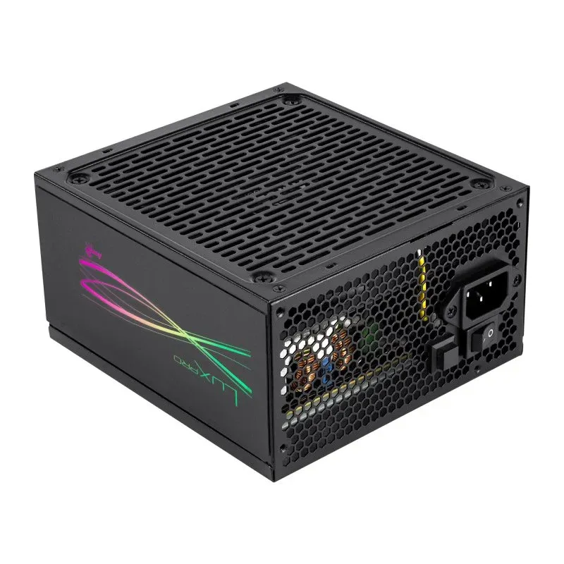 Fonte Alimentação Aerocool LUXPRORGB650M Fonte de Alimentação Semi-Modular RGB 650W 80Plus Bronze +88%
