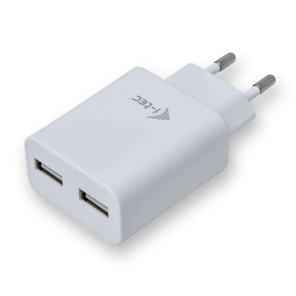 Carregador i-tec USB 2 portas 2.4A - Branco
