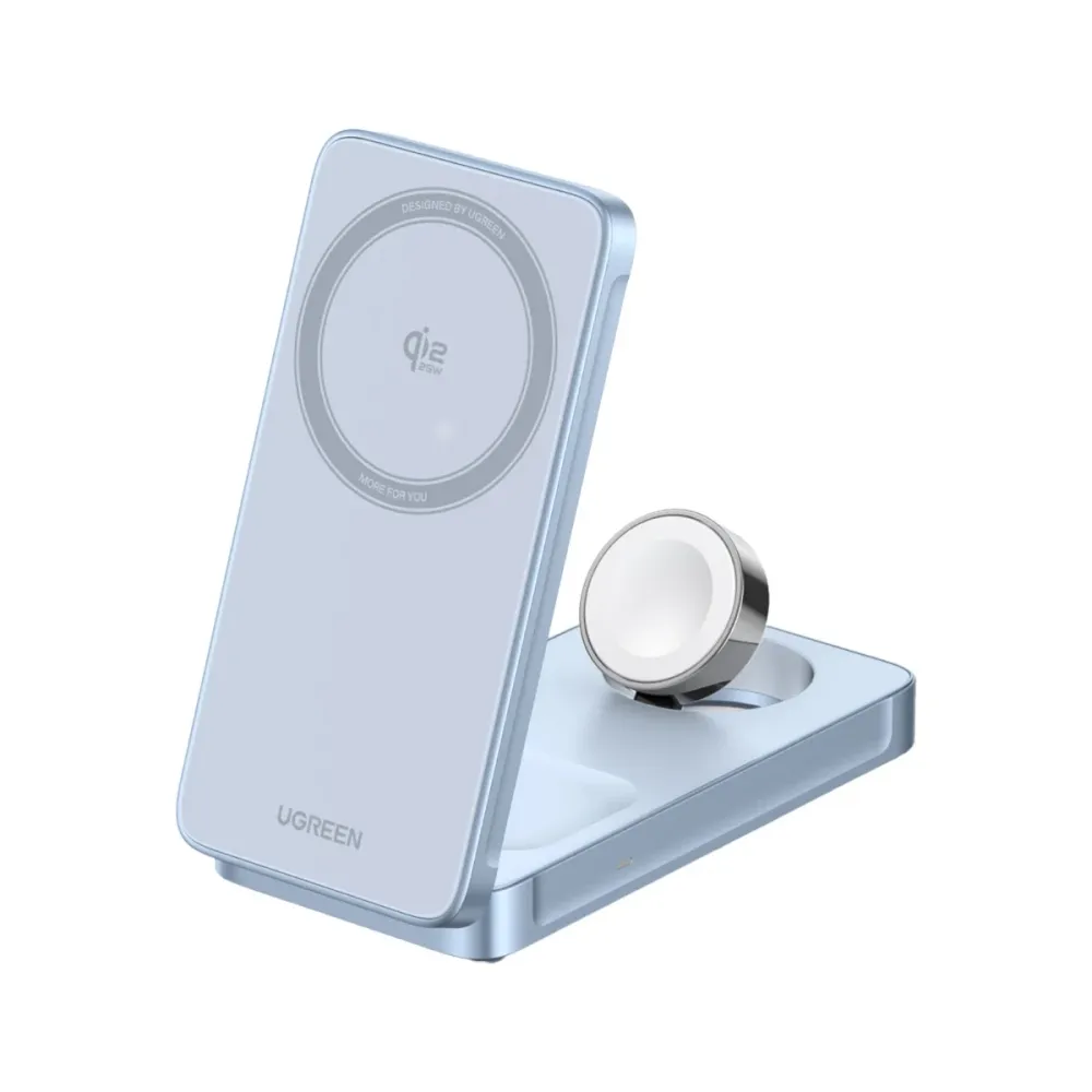 Carregador Wireless Ugreen W757 3 em 1 Magflow Qi2 25W
