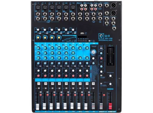 OQAN MIXER Q12 MK2 USB Mesa de Mistura Analógica 12 Canais