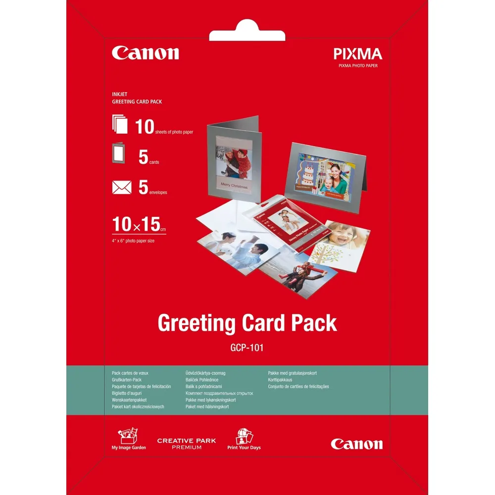 PAPEL CANON GCP-101 KIT FOTOGRAFICO 10 FOLHAS 10X15