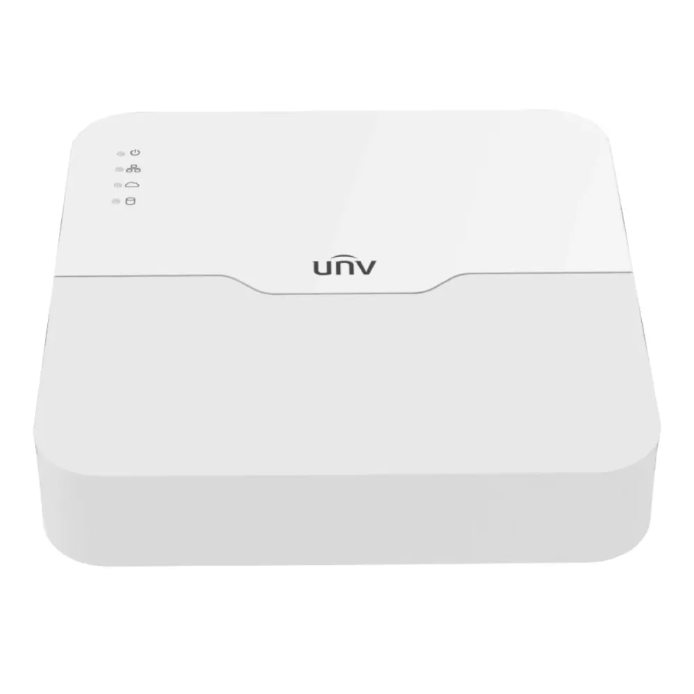 Gravador NVR Uniview Easy 4 Canais AcuSearch Branco - UV-NVR301-04B-LP4-IQ