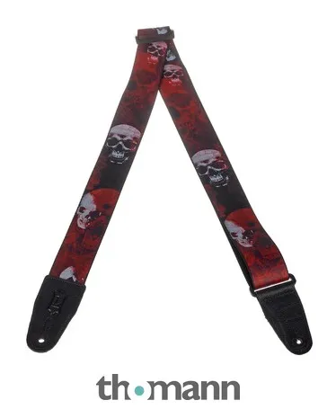 Levys Poly Print Strap 2" Skull