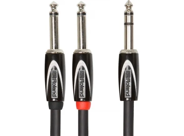 Roland RCC-10-TR28 Cabo Audio Jack Duplo mono / Jack stereo 3m Garantia Vitalícia