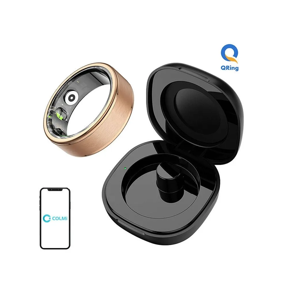 SmartRing R03 19.8mm c/ Caixa Carregamento (Dourado) - COLMI