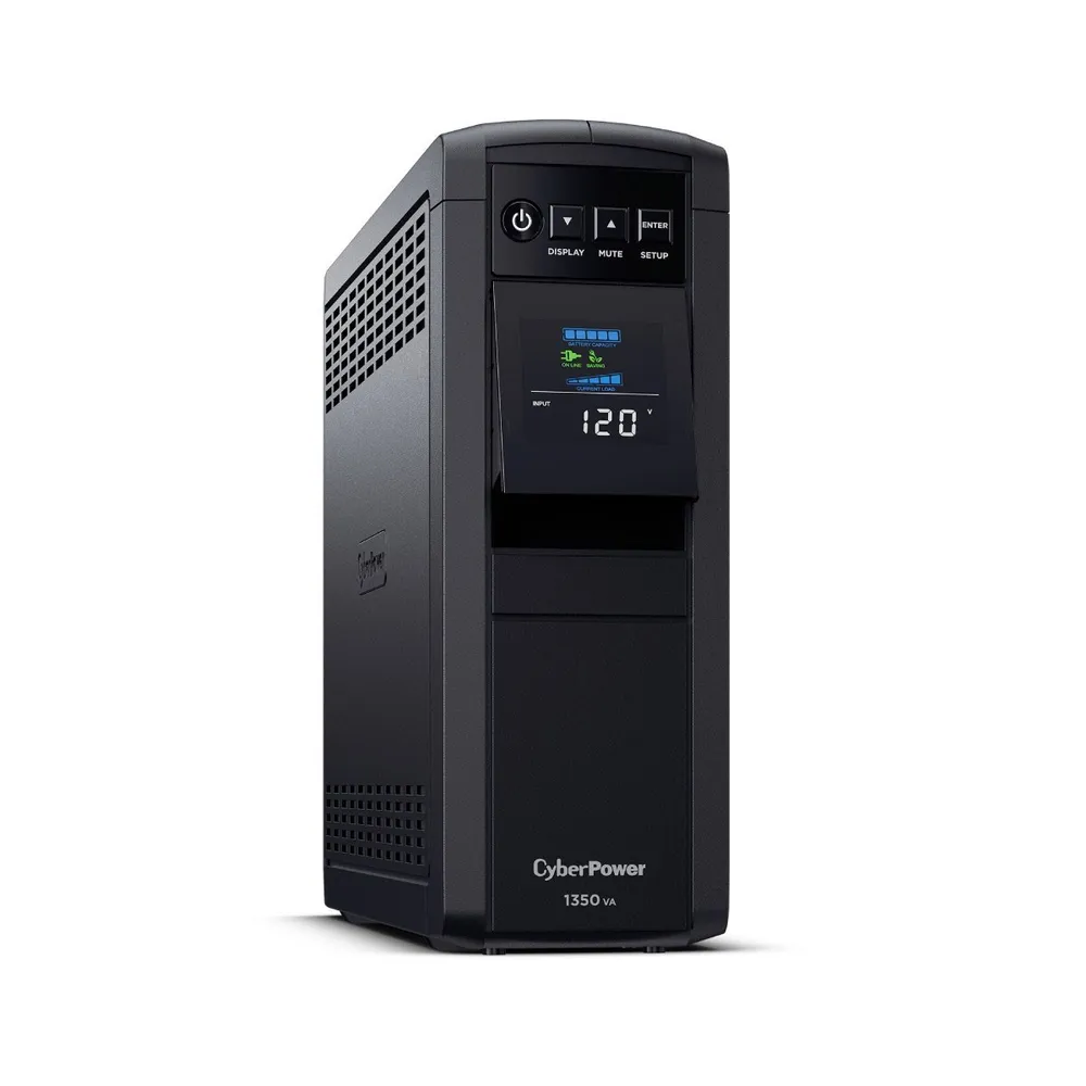 SAI Cyberpower CP1600EPFCLCD UPS Linha Interativa Formato Torre 1600VA 1000W com 6 Saídas Schuko