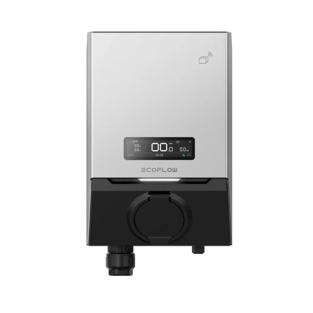 Carregador para Carros Ecoflow PowerPulse 2 7Kw 32A IP65 Prateado