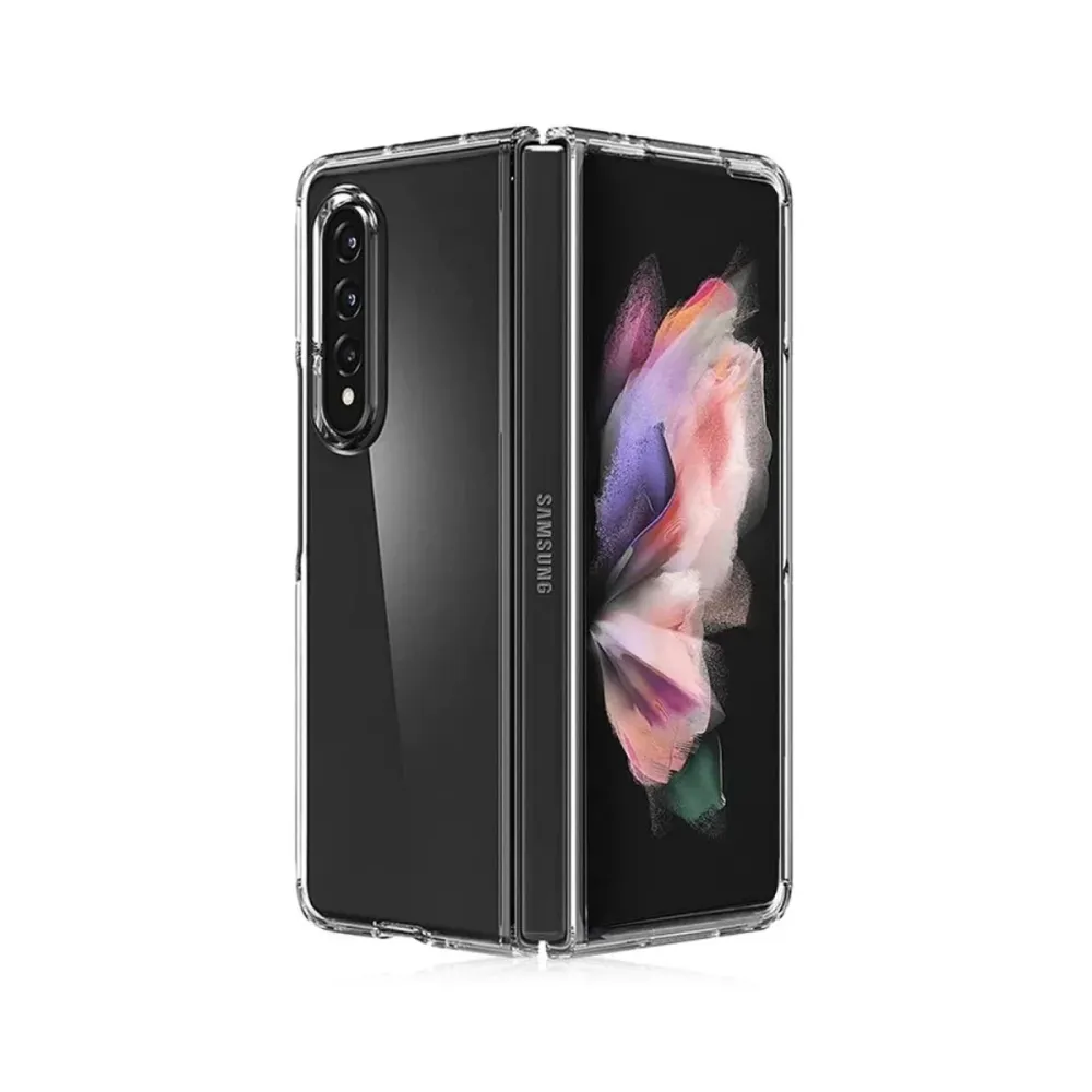 Capa Silicone Reforçado Samsung Galaxy Z Fold 3 Transparente