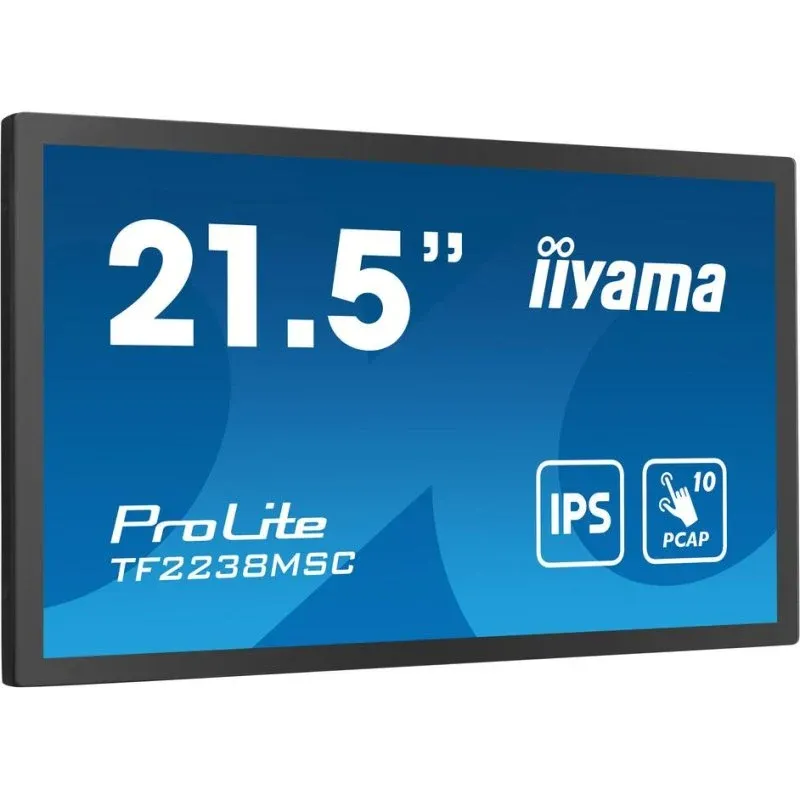 Monitor Iiyama TF2238MSC-B1 21,5" FullHD IPS Tátil 10 pontos USB HDMI VESA 5ms