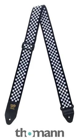 Ernie Ball E-Guitar Strap Black/White