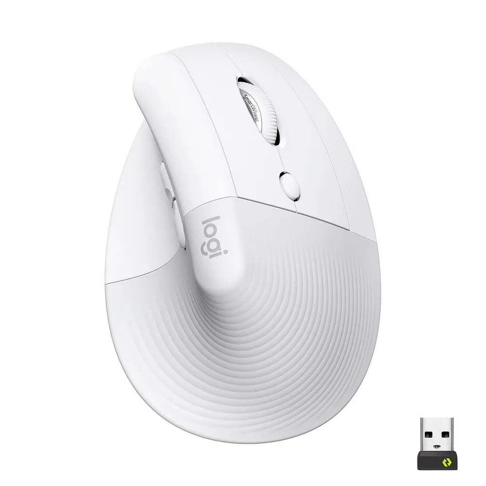 Logitech Lift Rato Sem Fios Vertical para Destros 4000 DPI Branco