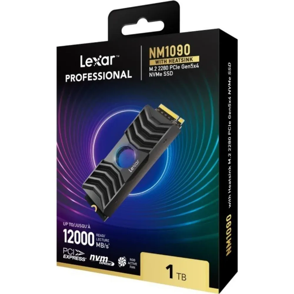 Disco SSD Lexar Professional NM1090 1TB M.2 PCI Express 5.0 NVMe SLC