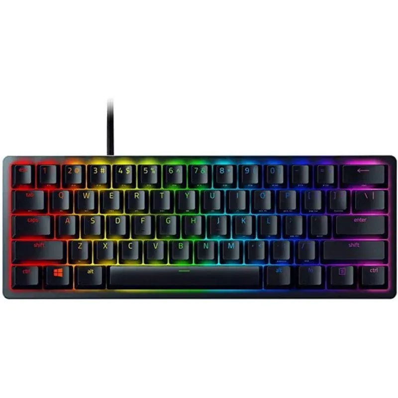 Teclado Razer Huntsman Mini compacto 60% optomecânico RGB QWERTZ com fio