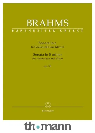 Bärenreiter Brahms Cellosonate op. 38