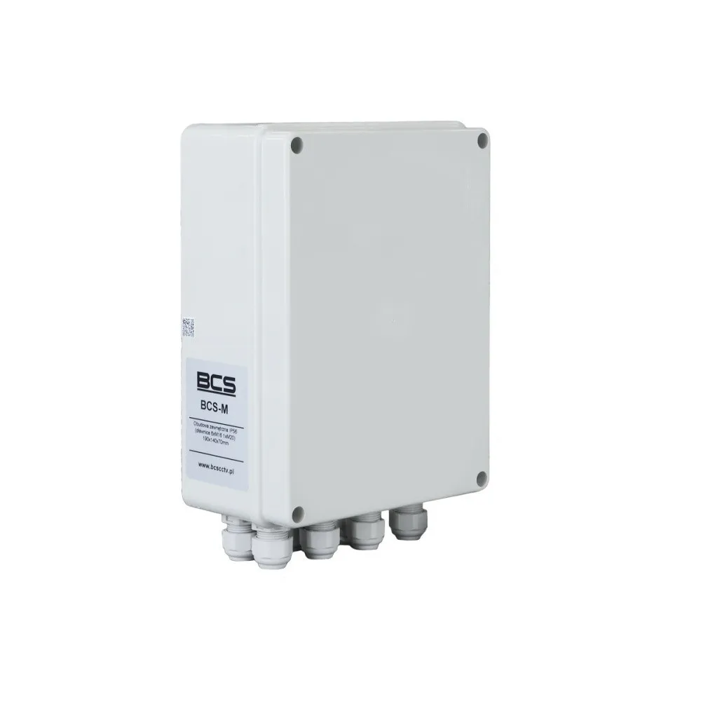 BCS BCS-M Caixa de Montagem Externa IP56 Cinza 190x140x70mm BCS-M
