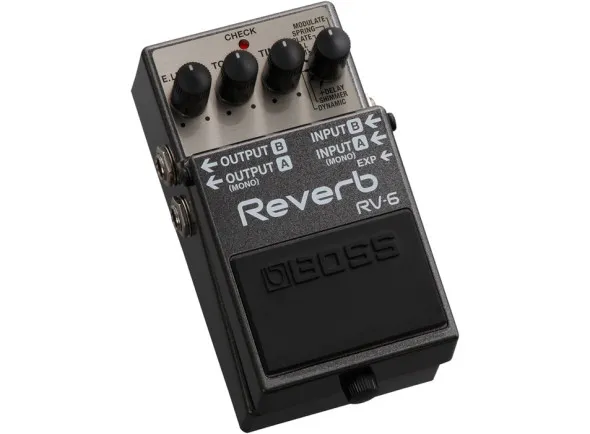 BOSS RV-6 REVERB DIGITAL 8-Tipos Reverb 32-bits 44.1kHz