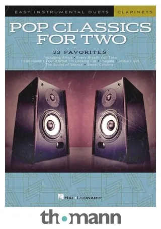 Hal Leonard Pop Classics For Two Clarinets