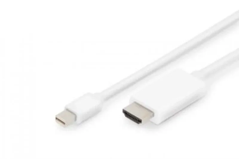 DIGITUS CABO ADAPTADOR MINI DISPLAYPORT 1.2 HDMI A M/M 2MT 4K 60HZ BRANCO