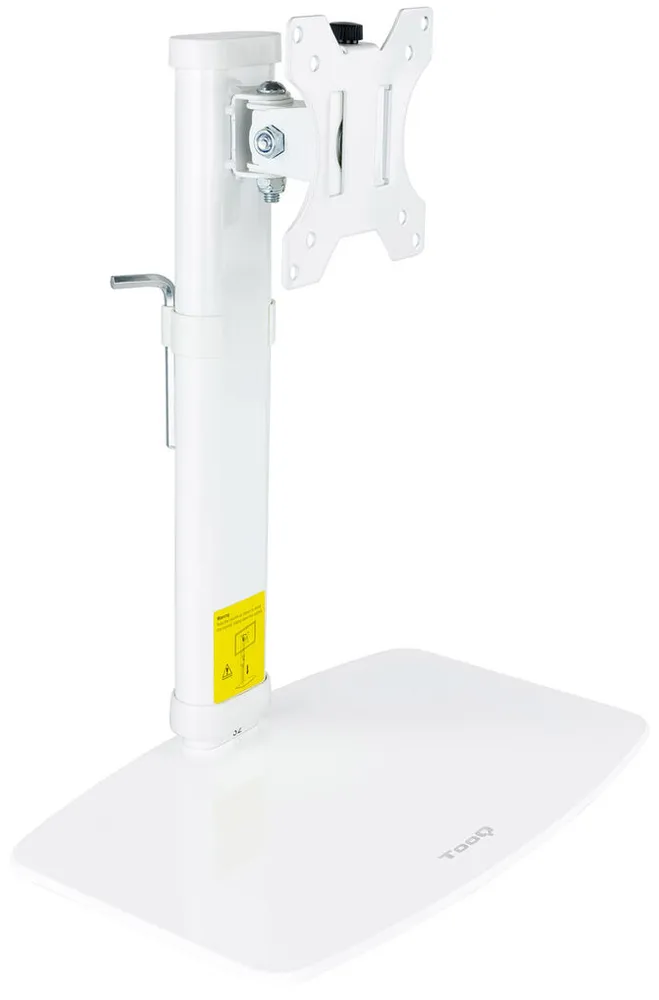 Suporte de Mesa Tabletop Tooq Tilt e Altura Ajustável 17" a 27" Max. 6kg p/Braço Branco