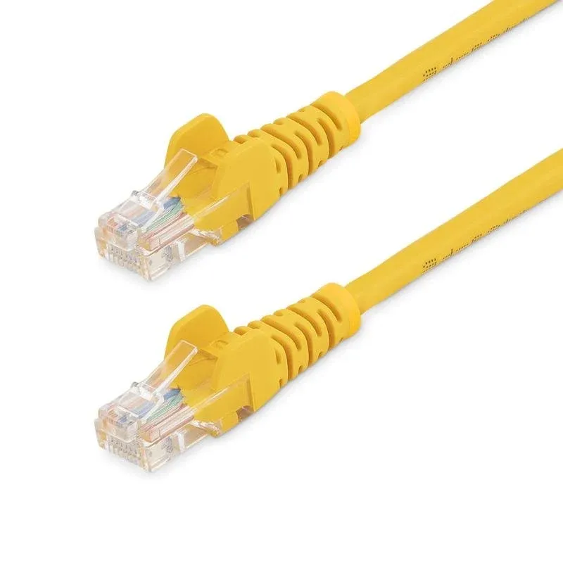 Cabo de rede StarTech Cat5e UTP 5m amarelo RJ45 sem enganches