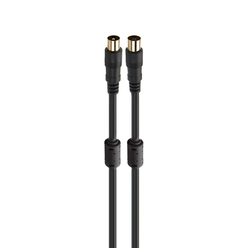 Cabo Coaxial Macho - Coaxial Fêmea 3m Preto - ANT-NE-3