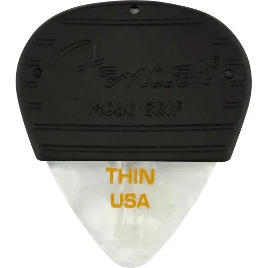 Fender Mojo Grip Celluloid White Moto Thin