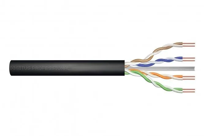 CAT 6 U-UTP outdoor installation cable, 250 MHz Fca DK-1611-V-1-OD