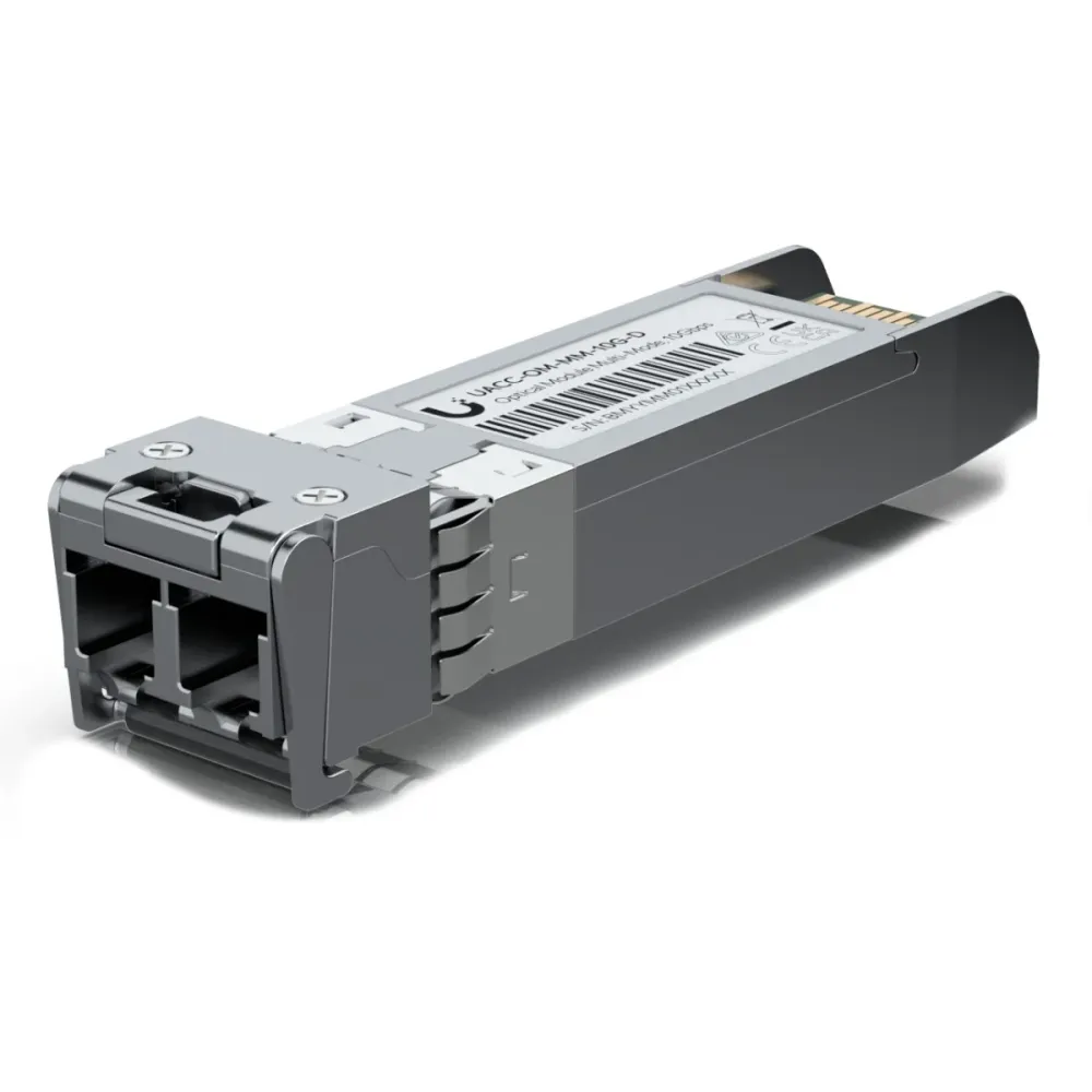 Módulo Transceiver de Fibra Ótica Ubiquiti 10G SFP+ UACC-OM-MM-10G-D