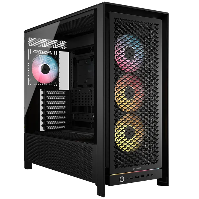 Caixa E-ATX Corsair Frame 5000D RS ARGB Airflow Preto Vidro Temperado