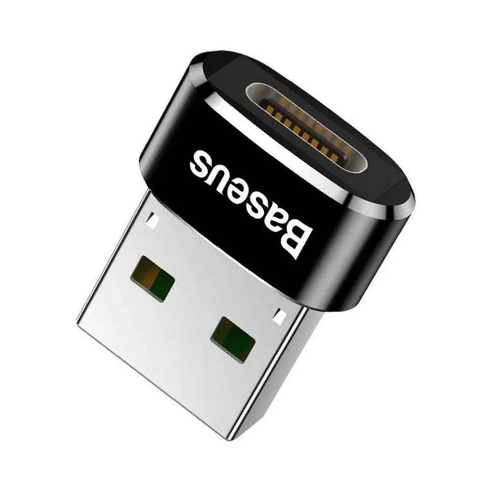 Adaptador Baseus Mini USB-C para USB-A Preto