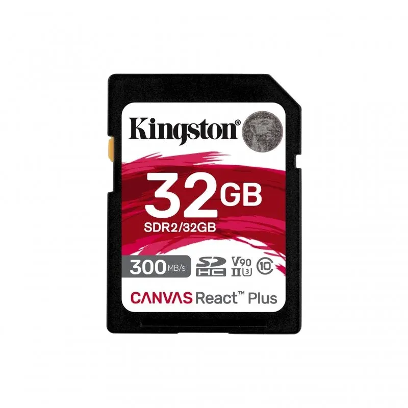 Kingston Canvas React Plus 32GB SD UHS-II Classe 10