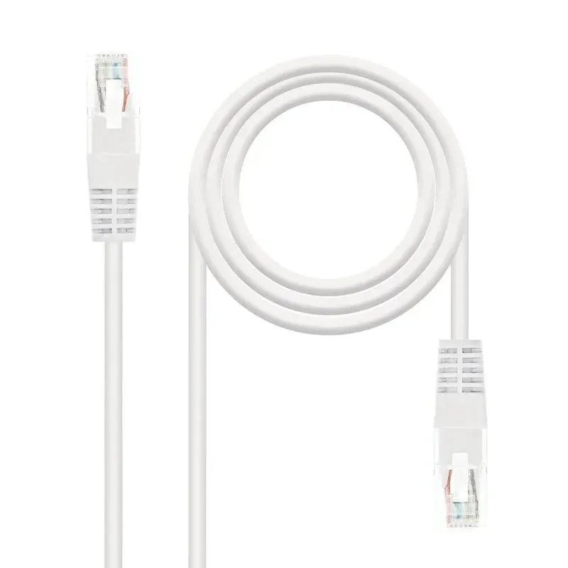 Cabo rede rj45 cat.6 utp awg24 branco 25 cm 1