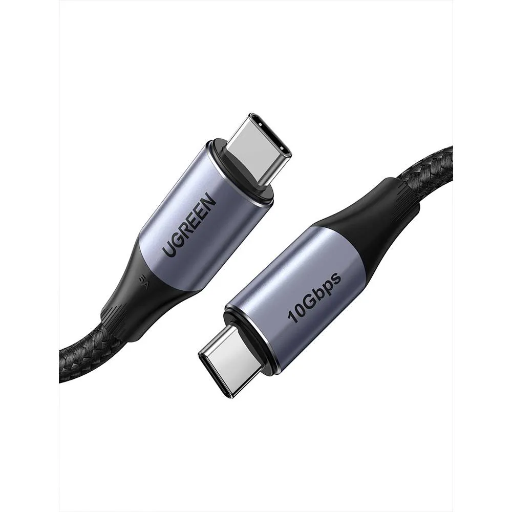 Cabo Ugreen US355 USB Tipo C 3.1 G2 1m Preto