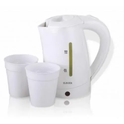Fervedor haeger 1100w.0,5l. -travel