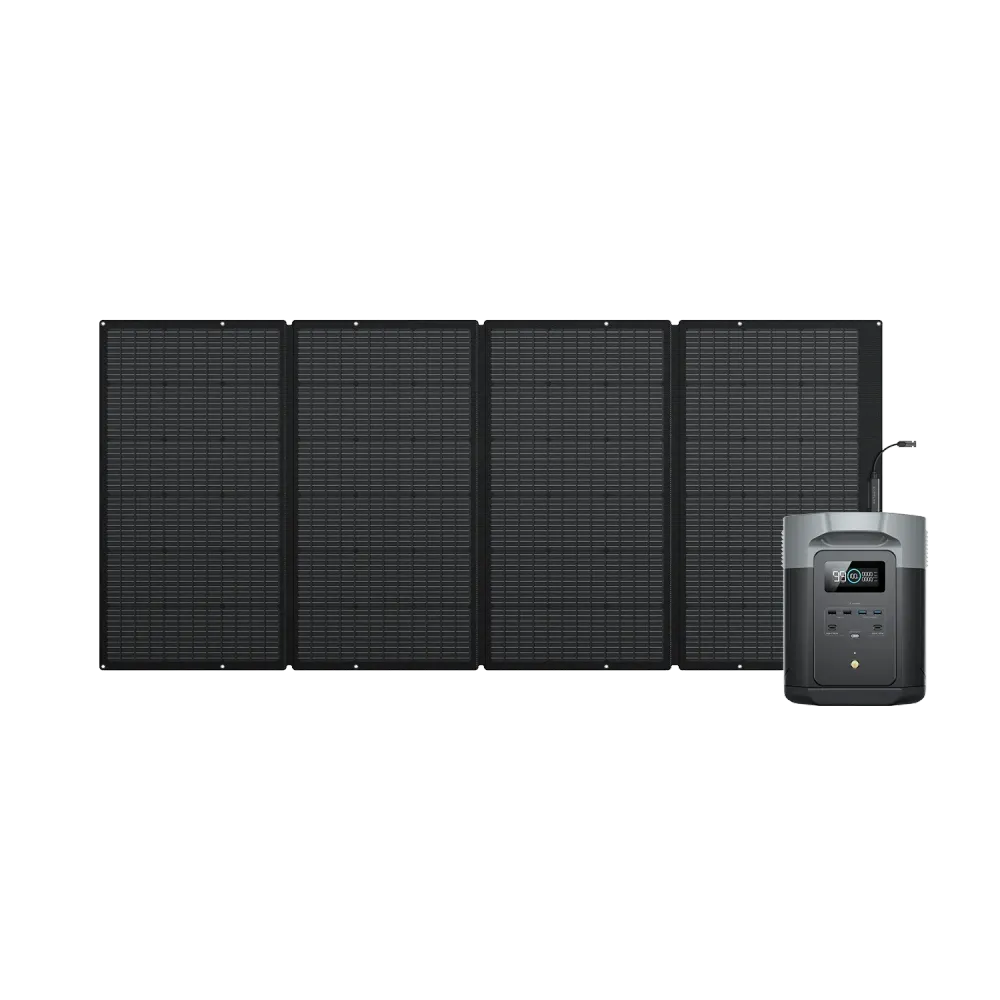 Gerador Solar EcoFlow DELTA 2 Max (PV400W) - DELTA 2 MAX + Painel Solar de 400W