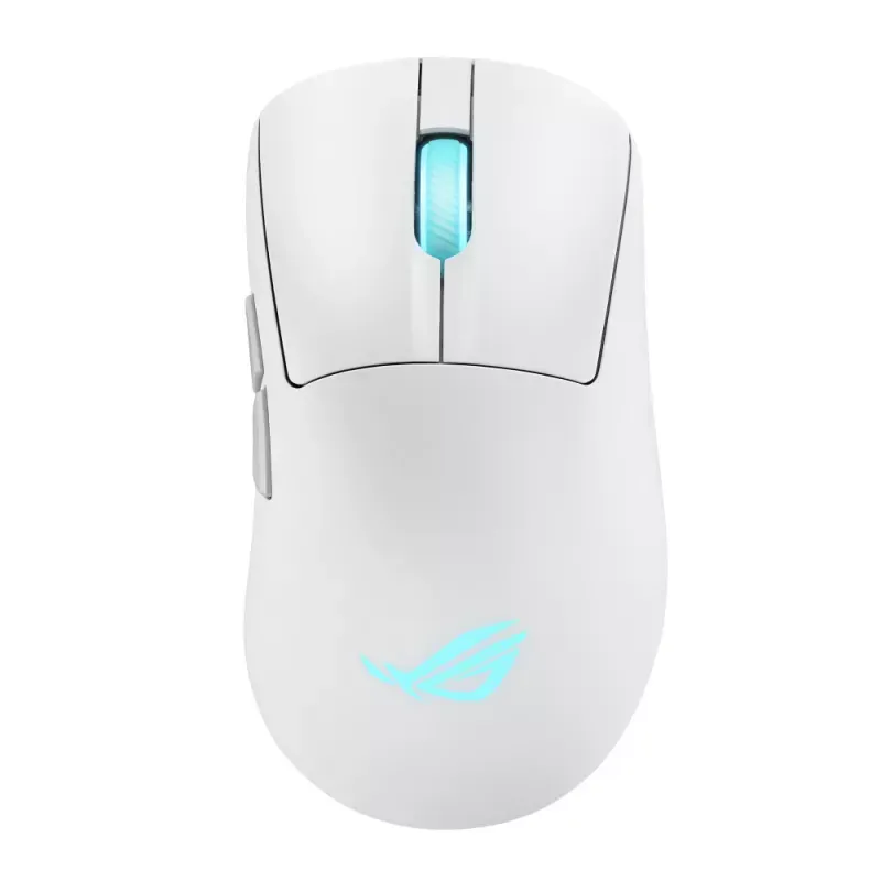 Rato ASUS ROG Keris II Origin / Wireless / 7 Botões / ROG Push-Fit Socket II / 42.000 dpi / Branco luar
