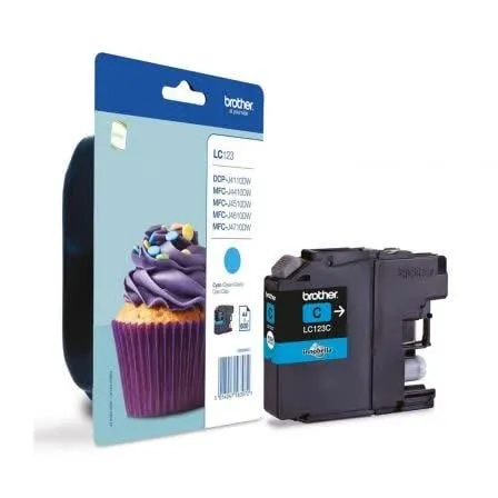 Tinteiro LC123C Ciano Brother