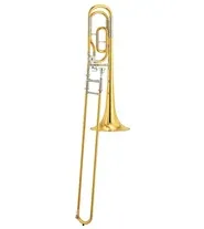 Trombone Varas c/transpositor Sib/Fa Yamaha YSL640 Lacado