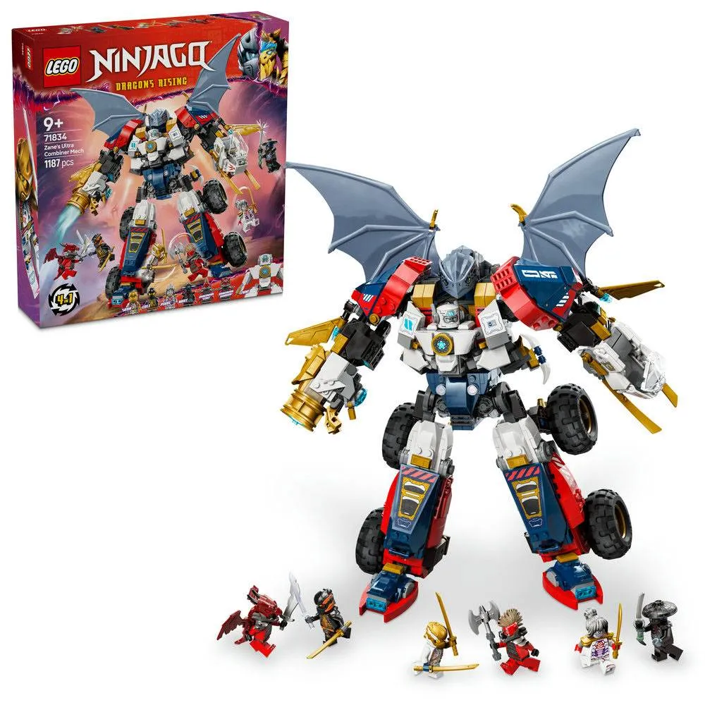 LEGO NINJAGO: Robô Ultra Combinador do Zane | Idades 9+ | 1187 Peças | Item 71834