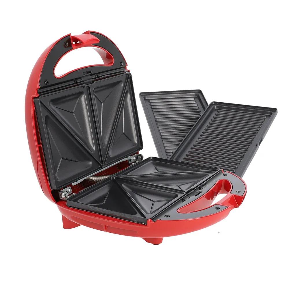 Sanduíche. Kuken 33790 750W Grill E Sanduíche Vermelho
